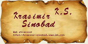 Krasimir Sinobad vizit kartica